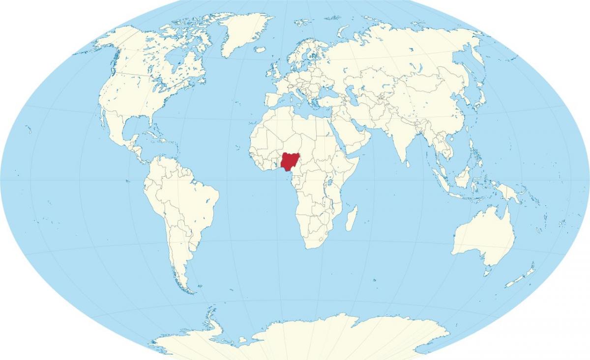 dünya haritası Nijerya gösteriliyor 