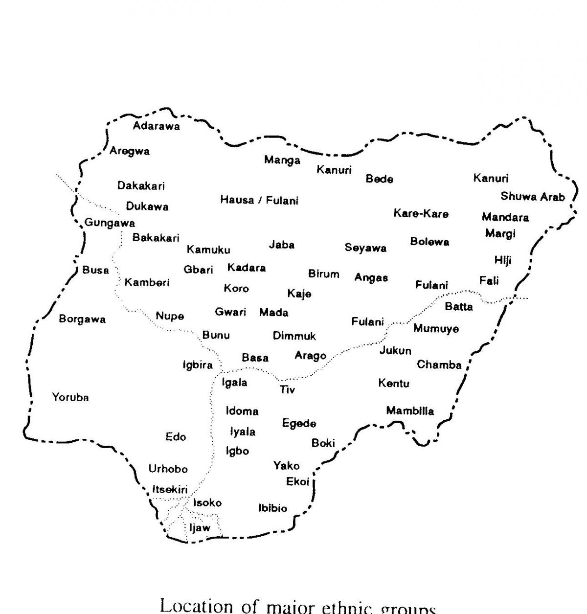 Nijerya haritası çizmek 