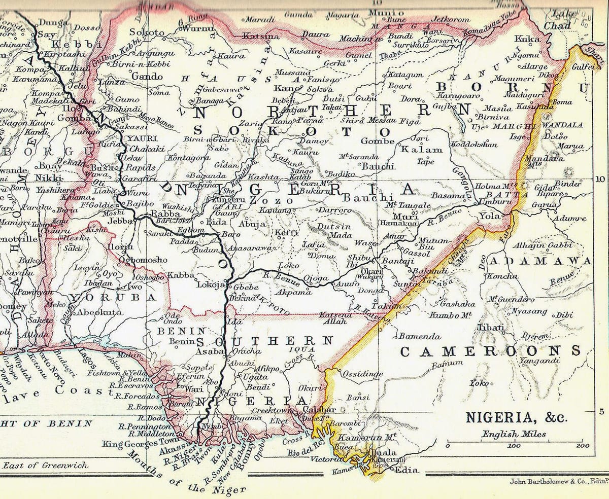 Eski harita Nijerya