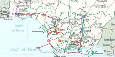 Nijerya boru hattı haritası 