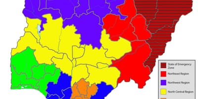 Nijerya haritası tüm gösteren Devletleri 