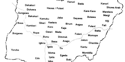 Nijerya kroki bir harita çiz 