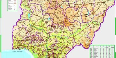 Nijerya yol mesafe haritası 